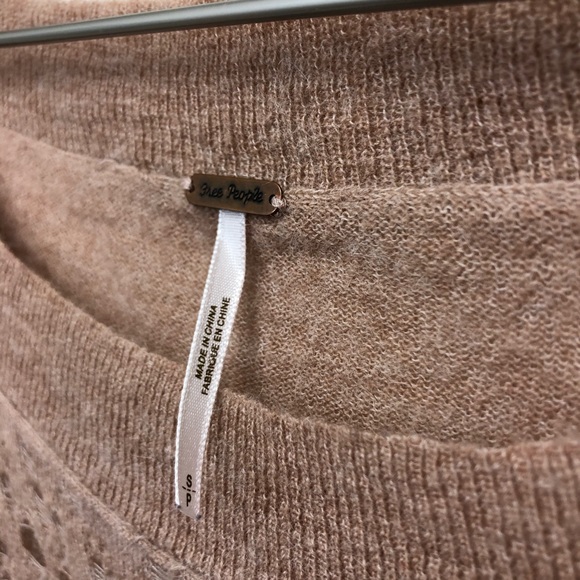 FREE PEOPLE pointelle dolman sweater s - Picture 6 of 9